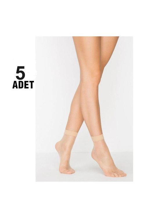 5 Adet parlak ince 15 den tül soket çorap