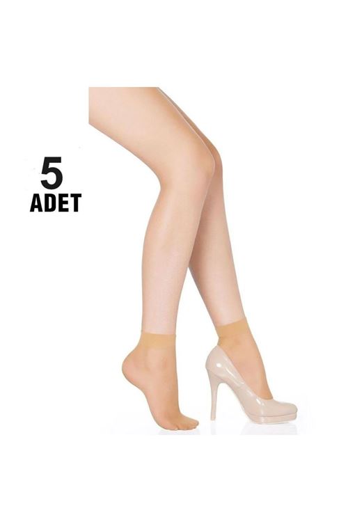 5 Adet parlak ince 15 den tül soket çorap
