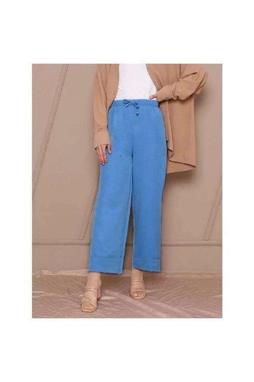 Bağcık Detaylı Double Paça Pantolon