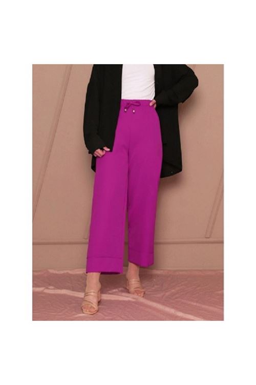 Bağcık Detaylı Double Paça Pantolon