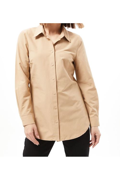 kadın klasik uzun kollu gömlek