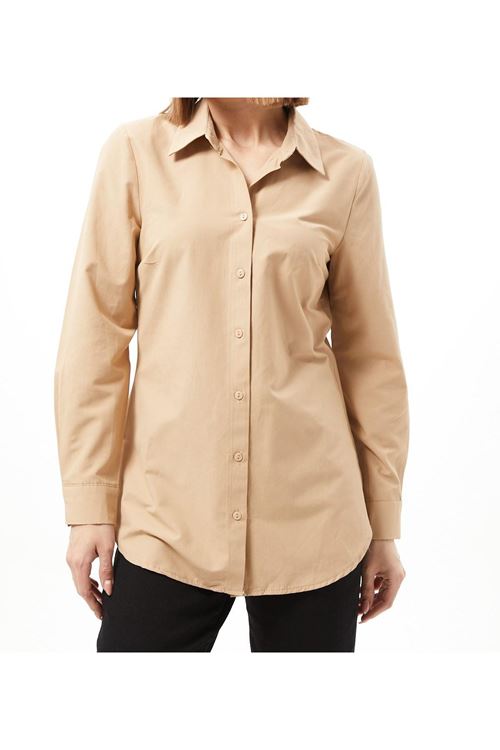 kadın klasik uzun kollu gömlek