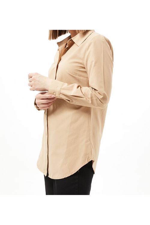 kadın klasik uzun kollu gömlek