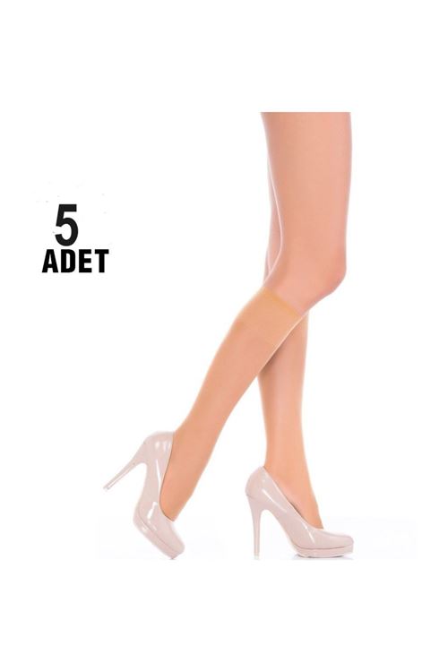 5 Adet penti ince parlak Dizaltı pantolon Çorap-TEN