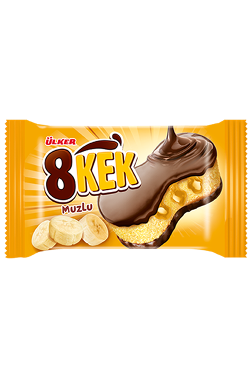 8Kek Kakaolu Kaplamalı  Kek 