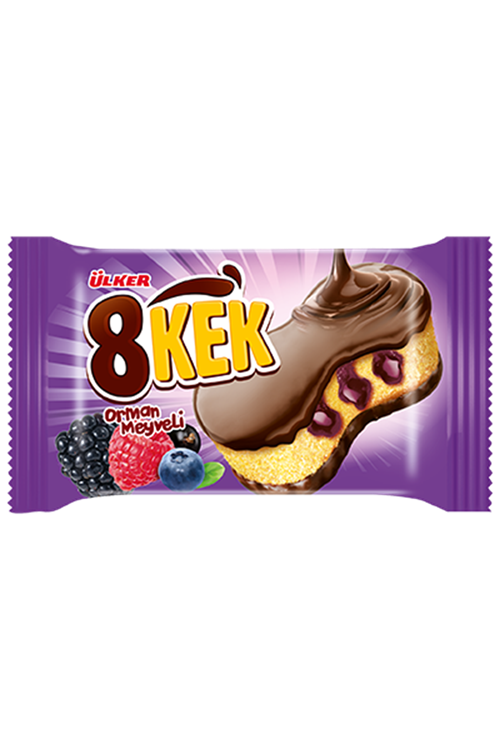 8Kek Kakaolu Kaplamalı  Kek 
