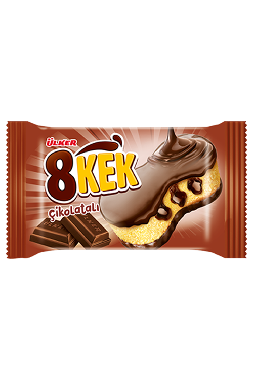 8Kek Kakaolu Kaplamalı  Kek 