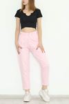 Paça Dikişli Pantolon Pembe - 1325.1367.